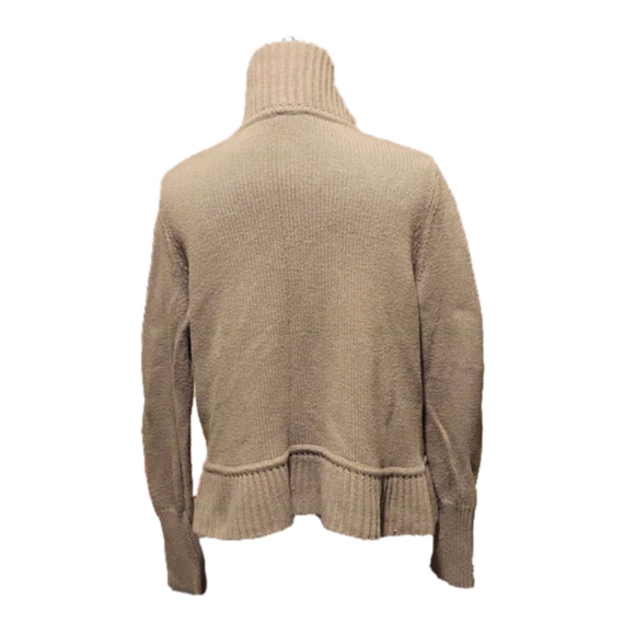 Talbot's Women's open ribbed knit cardigan, Size medium petite, Tan - Picture 2 of 8